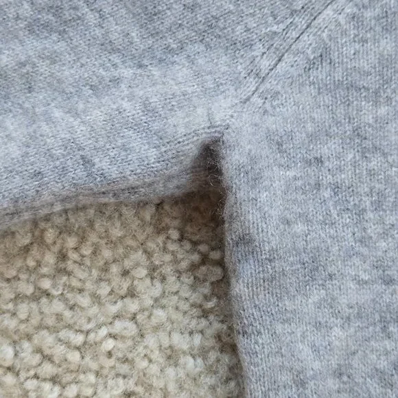 NWOT Philosophy Cashmere Sweater Grey With Lavender Stars Purple - Picture 7 of 9